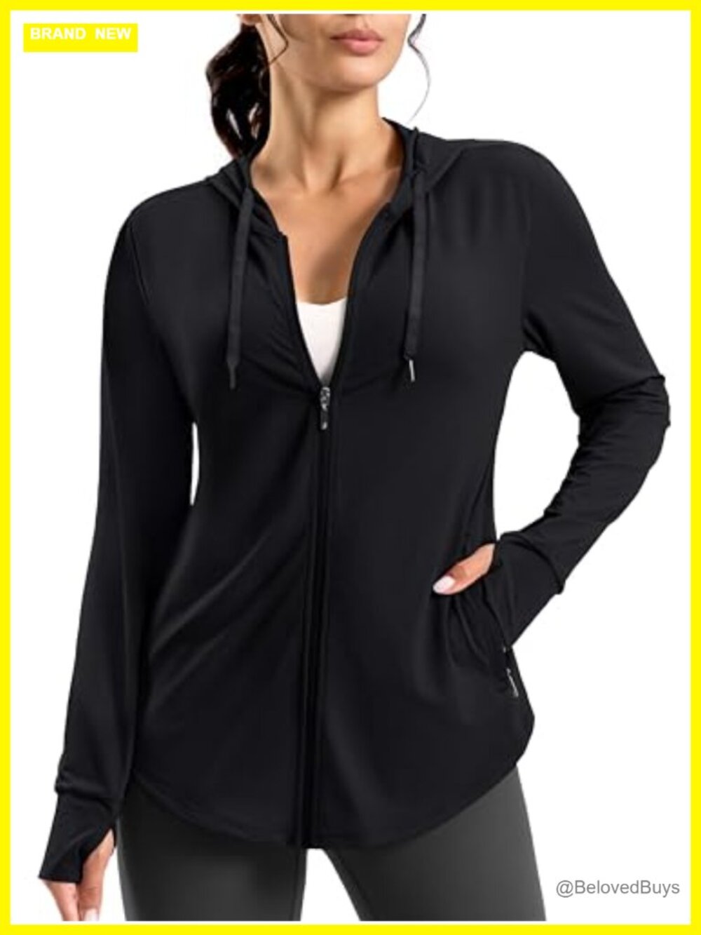 Women's UPF 50+ Sun Protection Zip Hoodie Jacket